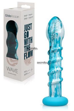 Стеклянный дилдо Gildo - Ocean Wave Glass Dildo SO8894 фото