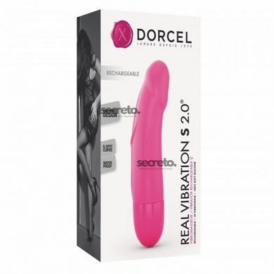 Вібратор Dorcel Real Vibration S Magenta 2.0, діаметр 3,7см, перезаряджається, для точки G SO3564 фото