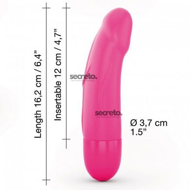 Вибратор Dorcel Real Vibration S Magenta 2.0, диам 3,7см, перезаряжаемый, для точки G SO3564 фото