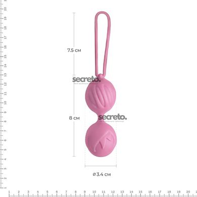 Вагинальные шарики Adrien Lastic Geisha Lastic Balls Mini Pink (S), диаметр 3,4 см, масса 85 г AD40431 фото