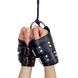 Манжети для підвісу за руки Kinky Hand Cuffs For Suspension з натуральної шкіри, колір чорний SO5183 фото 1