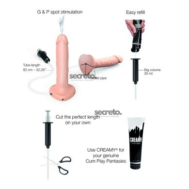 Фалоімітатор, що кінчає Strap-On-Me Squirting Cum Dildo Realistic Flash, діам. 3,9 см, силікон SO9014 фото