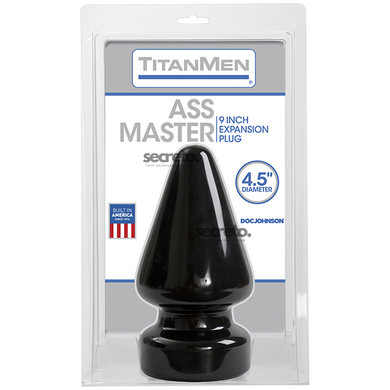 Пробка для фістінгу Doc Johnson Titanmen Tools - Butt Plug - 4.5 Inch Ass Master, діаметр 11,7 см SO2812 фото