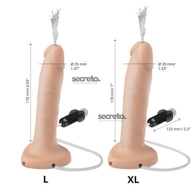 Фалоімітатор, що кінчає Strap-On-Me Squirting Cum Dildo Realistic Flash, діам. 3,9 см, силікон SO9014 фото