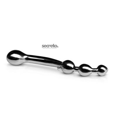 Анально-вагінальний стимулятор Sinner Gear Unbendable – Multi-Stim Pleasure Wand Metal Anal Dildo SO4613 фото