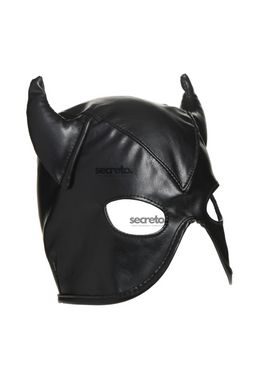 Маска Master Series Dungeon Demon Bondage Mask with Horns - Black SO8800 фото