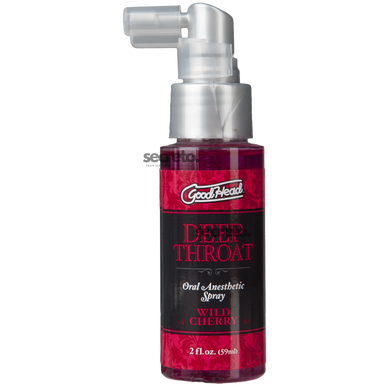 Спрей для мінету Doc Johnson GoodHead DeepThroat Spray - Wild Cherry 59 мл для глибокого мінету SO2800 фото