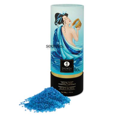 Пенящаяся соль для ванны Shunga Dead Sea salt Oriental Crystals — Ocean Temptations (500 г), соль Ме SO6894 фото