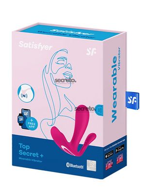 Подвійний смартвібратор у трусики Satisfyer Top Secret+ Pink SO6734 фото