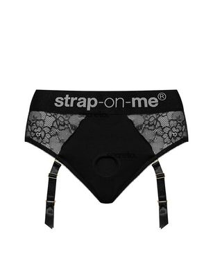 Мереживні труси для страпону з підв'язками для панчох Strap-On-Me DIVA HARNESS - L SO4512 фото