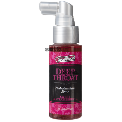 Спрей для мінету Doc Johnson GoodHead DeepThroat Spray - Sweet Strawberry 59 мл для глибокого мінету SO2801 фото