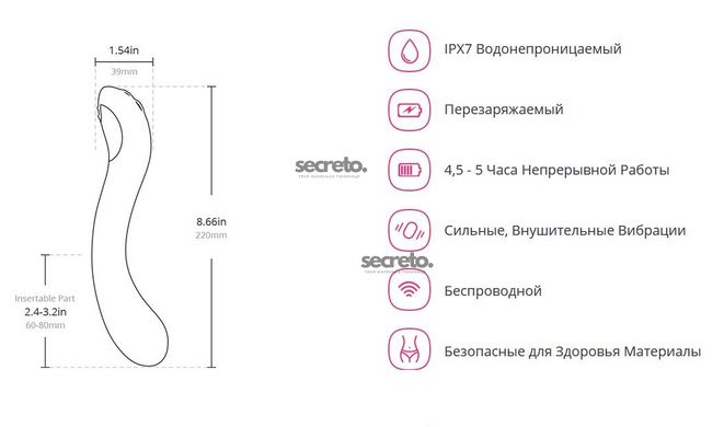 Осцилирующий смарт вибратор для точки G Lovense Osci 2 SO4088 фото