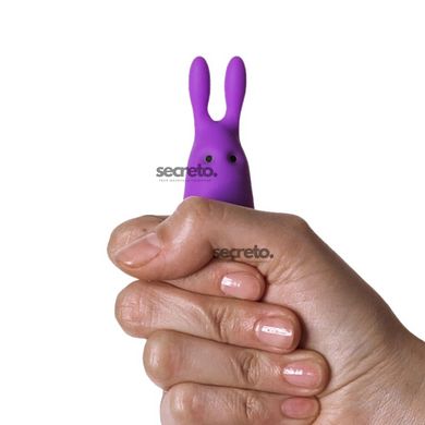 Віброкуля Adrien Lastic Pocket Vibe Rabbit Purple зі стимулювальними вушками AD33483 фото