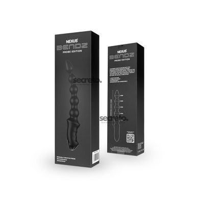 Анальний вібратор-намисто Nexus BENDZ Bendable Vibrator Probe Edition, ефект пам’яті форми SO6637 фото