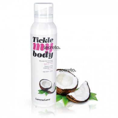 Масажна піна Love To Love TICKLE MY BODY COCONUT (150 мл) зволожувальна SO4874 фото