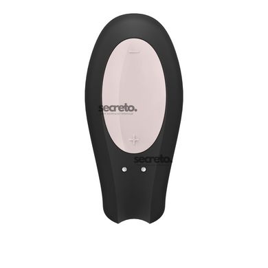 Смарт-вибратор для пар Satisfyer Double Joy Black с широким клиторальным стимулятором SO3898 фото