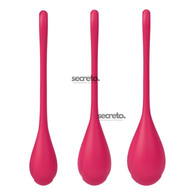 Набір йоні намистин Satisfyer Yoni Power 1 Red, діаметр 2-2,5-3см, вага 22-46-74гр SO5547 фото