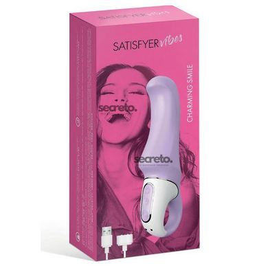 Потужний вібратор Satisfyer Vibes Charming Smile з гнучким стовбуром, літій силікон, 12 режимів SO2201 фото