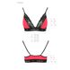 Эластичный топ с кружевом Passion PS001 TOP red-black, size L SO4183 фото 5