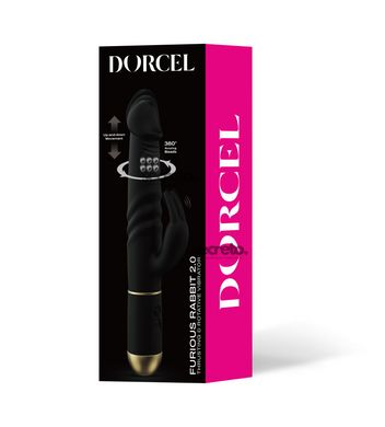 Вібратор Dorcel Furious Rabbit 2.0 зі зворотно-поступальними рухами головки, перезаряджуваний SO4876 фото