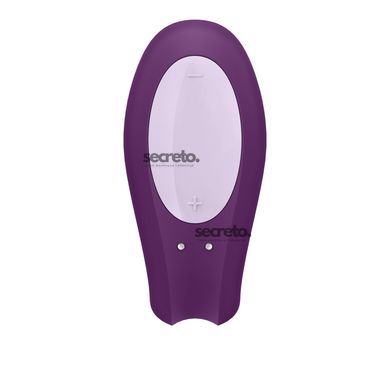 Смарт-вібратор для пар Satisfyer Double Joy Violet із широким кліторальним стимулятором SO3899 фото