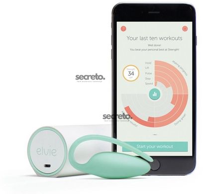 Преміум тренажер Кегеля Elvie Exercise Tracker, індукційна зарядка, PRO-додаток, без вібрації SO2029 фото