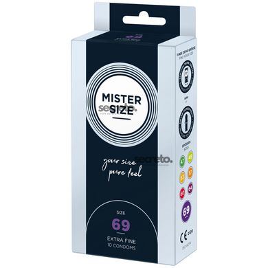 Презервативи Mister Size - pure feel - 69 (10 condoms), товщина 0,05 мм SO8048 фото