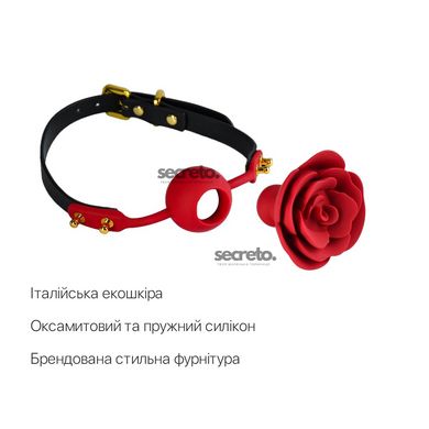 Розкішний кляп у вигляді троянди Zalo - Rose Ball Gag, подвійне використання SO6690 фото