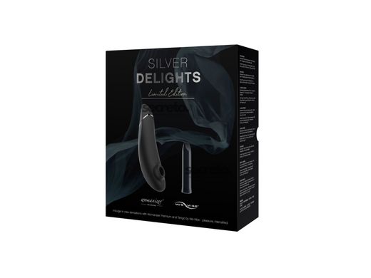 Преміальний подарунковий набір Silver Delights Collection: Womanizer Premium та We-Vibe Tango SO8759 фото