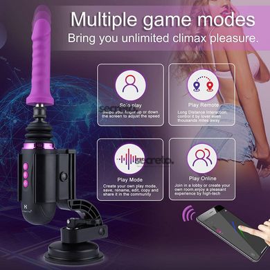 Міні секс-машина Hismith Mini Capsule Sex-Machine with Strong Suction Cup, потужна, перезаряджувана SO6197 фото