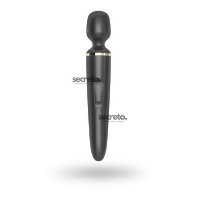 Вібромасажер Satisfyer Wand-er Woman (Black/Gold), водонепроникний, потужний, розмір XXL SO3456 фото