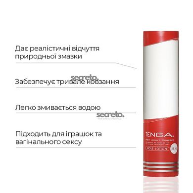 Лубрикант стандартной консистенции Tenga Hole Lotion Real (170 мл) на водной основе, универсальный TLH-002 фото