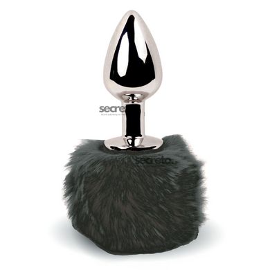 Анальна пробка FeelzToys - Bunny Tails Butt Plug Black SO5063 фото