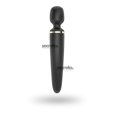 Вібромасажер Satisfyer Wand-er Woman (Black/Gold), водонепроникний, потужний, розмір XXL SO3456 фото