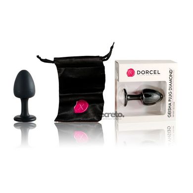 Анальная пробка Dorcel Geisha Plug Diamond XL с шариком внутри, создает вибрации, макс диаметр 4,5см MD1328 фото