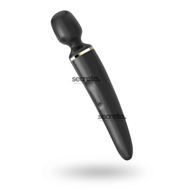 Вібромасажер Satisfyer Wand-er Woman (Black/Gold), водонепроникний, потужний, розмір XXL SO3456 фото