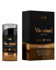 Жидкий вибратор Intt Vibration Coffee (15 мл), густой гель, очень вкусный, действует до 30 минут SO3511 фото