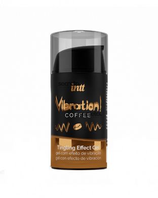 Жидкий вибратор Intt Vibration Coffee (15 мл), густой гель, очень вкусный, действует до 30 минут SO3511 фото