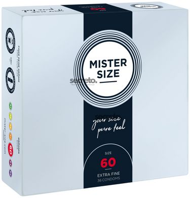 Презервативи Mister Size - pure feel - 60 (36 condoms), товщина 0,05 мм SO8053 фото