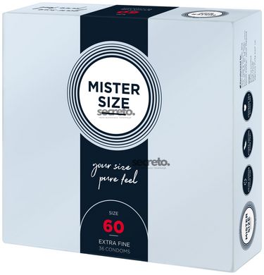 Презервативы Mister Size - pure feel - 60 (36 condoms), толщина 0,05 мм SO8053 фото