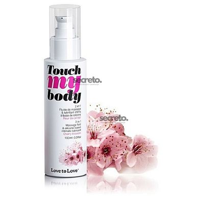 Масажний гель і змазка 2-в-1 Love To Love TOUCH MY BODY Cherry Blossom (100 мл) зволожуючий SO2345 фото