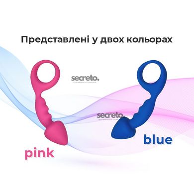 Анальна пробка Adrien Lastic Budy Blue із стимулюючою ніжкою, макс. діаметр 2,5 см AD20095 фото