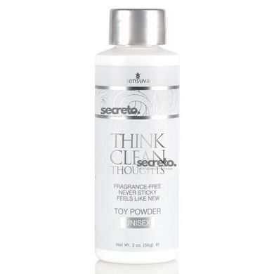 Пудра для ухода за игрушками Sensuva Think Clean Thoughts Toy Powder (56 г) SO4467 фото