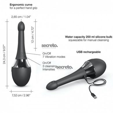 Автоматичний анальний душ-вібратор Dorcel Douche Mate Pro SO5532 фото