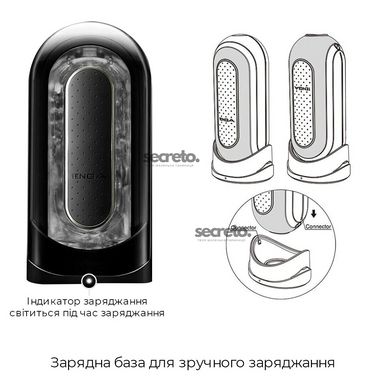 Вибромастурбатор Tenga Flip Zero Electronic Vibration Black, изменяемая интенсивность, раскладной SO2445 фото