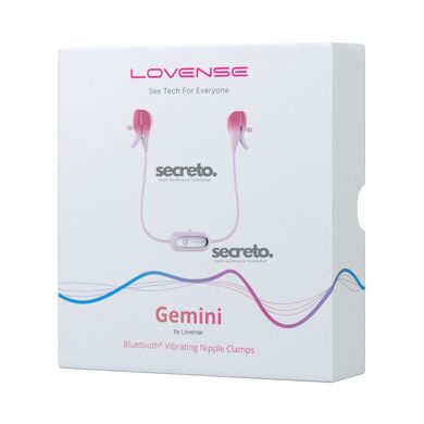 Смарт-вибратор для груди Lovense Gemini, регулировка сжатия соска, можно носить SO7487 фото