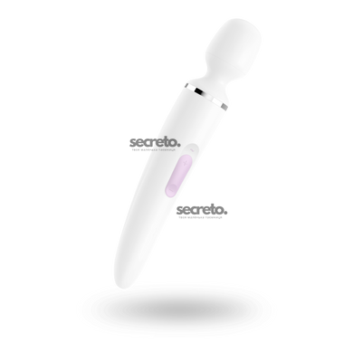 Вибромассажер Satisfyer Wand-er Woman (White/Chrome), водонепроницаемый, мощный, размер XXL SO3458 фото