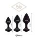 Набор силиконовых анальных пробок FeelzToys - Bibi Butt Plug Set 3 pcs Black SO5065 фото 2