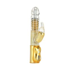 Вибратор-кролик Dorcel Orgasmic Rabbit Gold с жемчужным массажем MD1090 фото