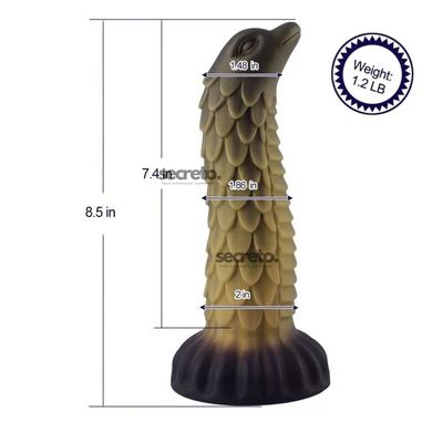 Силиконовый дилдо Hismith 8.5" Squama Beast Silicone Dildo Monster Series SO9967 фото